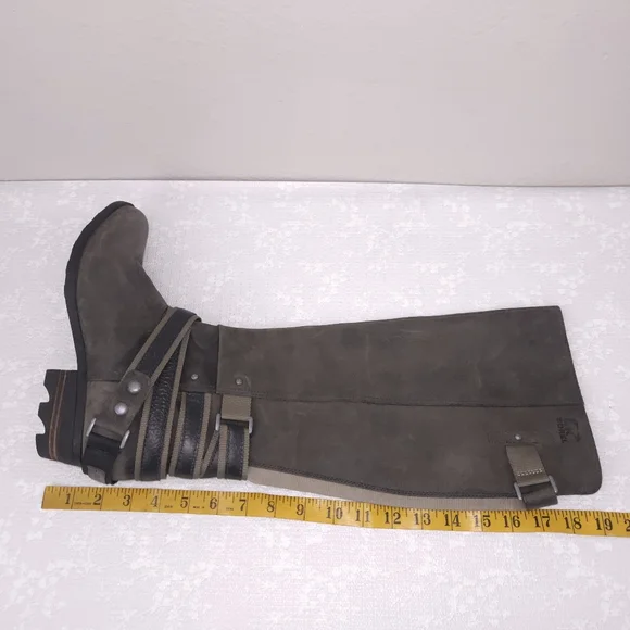 SOREL Lolla Tall Riding Boots US 9 Strappy Harness Heeled Knee-High Boots - Picture 10 of 12